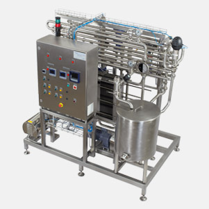 Semi-automatic cream pasteurization unit with a capacity of 3.000lit/h