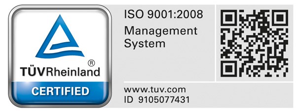 Πιστοποίηση της ΣΥΝΕΛΚΟ ΤΕΧΝΙΚΗ, σύμφωνα με το πρότυπο EN ISO 9001:2008.
